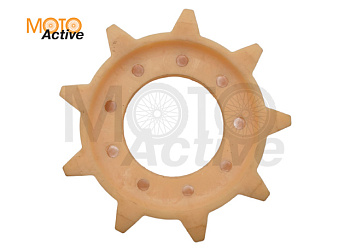 Звездочка пластмассовая (ведомая-ведущая,привода гусеницы,9 зубьев)