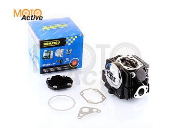 Головка цилиндра Alpha, Delta, TTR 125 (в сборе) (Ø54) (d=23/27) 154FMH черная "KOMATCU"