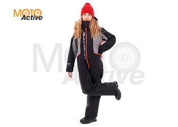 Зимний утепленный комбинезон DF Teenager Gravity Black Gray 2023 (152-158)