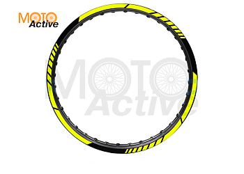 Обод переднего колеса питбайк 1,6x17 желтый