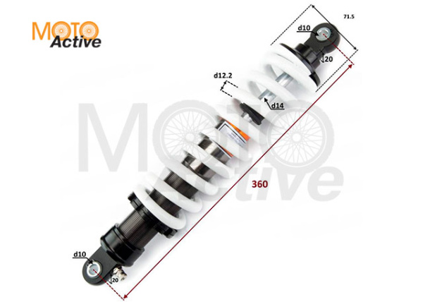 Амортизатор центральный L=360