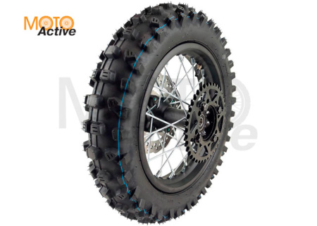 Колесо 12" заднее в сборе (диск стальной   покрышка кросс   торм. диск   звездочка) KAYO