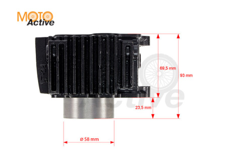 ЦПГ 4T двиг. YX125 см3 153FMI/154FMI d-54 p-14 (чугун. цил.)