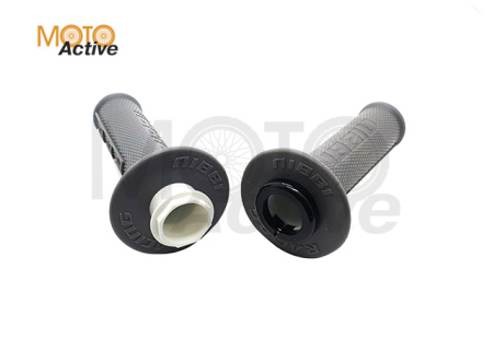 Ручки руля (грипсы) NIBBI Racing "Lock-on" (Серые)