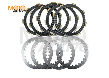 Диски сцепления (комплект) YX 125, 140, 150, 160 см3 Питбайк, механка без электростартера