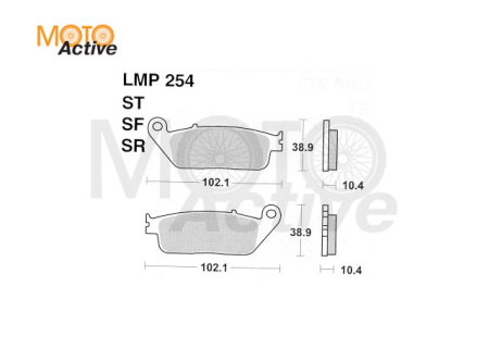 Тормозные колодки AP Racing LMP254 SF  (FDB570 / FDB664 / FA142 / FA196)