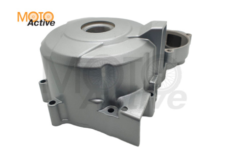 Крышка левого картера (генератора) Senke SK125, RM125, SK150-6, 150-20 (серебро)