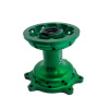 Ступица передняя CNC (R21" d=15mm) зеленая X-TECH