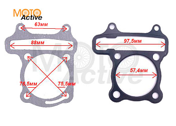 Набор прокладок ЦПГ для двигателя 157QMJ