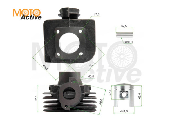 ЦПГ (поршневая) SUZUKI AD50 d41