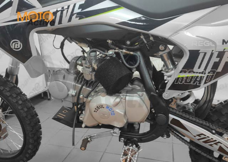 Питбайк Regulmoto FIVE EM (механическая КПП) серый-черный