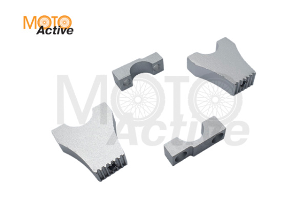 Крепление руля питбайк Ø28 мм, серые (стойки руля)