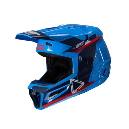 Кроссовый шлем с очками Leatt Moto 3.5 Royal