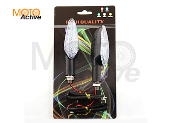 Повороты светодиодные, стрела (пара) (желтый LED, со сменными стеклами) "ST"