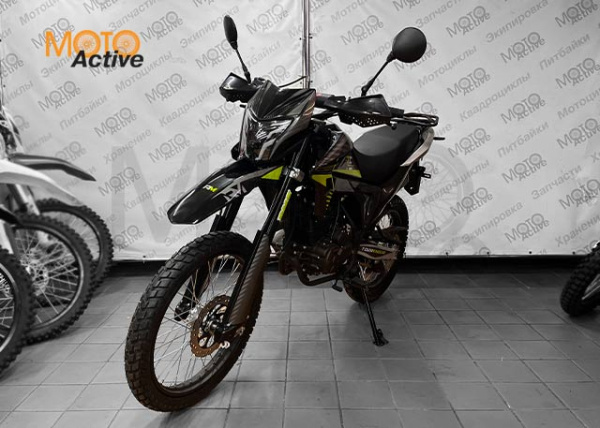 Мотоцикл REGULMOTO TE (Tour Enduro) PR, 6 скоростей (черный/зеленый)
