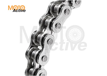 Цепь EK Chain 520MVXZ2 118 звеньев, QX-Ring, заклепка, сталь