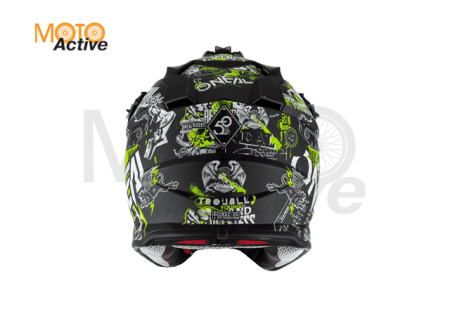 Шлем детский кроссовый O'NEAL 2Series YOUTH ATTACK, черный/желтый