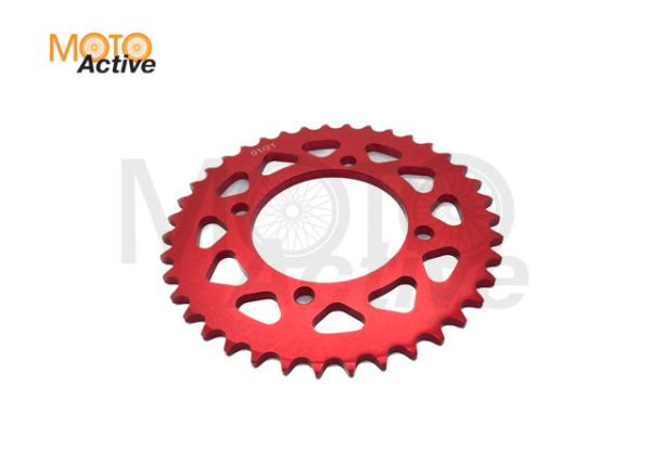 Венец, звезда ведомая (420-39) X-TECH PIT BIKE 125-190 4х90х76 алюминиевая с самоочисткой