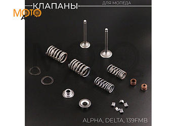 Клапаны (в сборе) 139FMB Alpha, Delta (L-66mm) "BEEZMOTO"