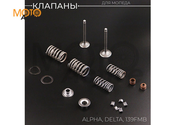 Клапаны (в сборе) 139FMB Alpha, Delta (L-66mm) "BEEZMOTO"