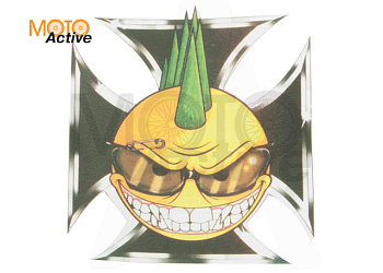 Наклейка декор BAD SMILE (9х9см) (#3409)