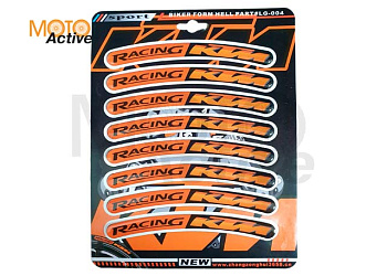 Наклейки набор на обода KTM RACING (LG-004)