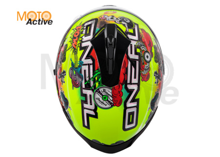 Шлем интеграл O'NEAL Challenger Crank, зеленый/красный