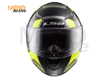 Мотошлем LS2 FF353 Rapid Carrera, черно-желтый