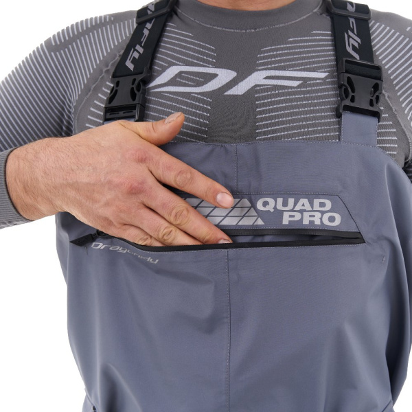 Вейдерсы мембранные QUAD PRO Gray - Black 2023