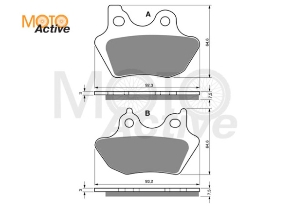 Тормозные колодки GOLD FREN Sintered S3 181