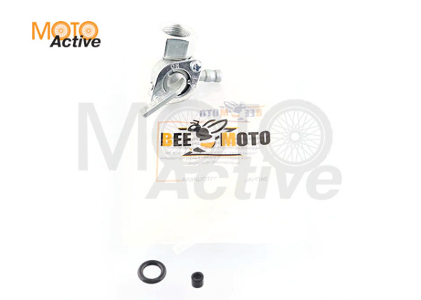 Кран топливный Alpha (гайка Ø14mm, штуцер 90*) "BEEZMOTO"