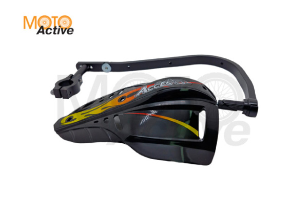 Защита рук с пластиковыми щитками ACCEL HGS-02 28.6мм (черная)