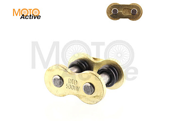 Замок цепи 530HV сальниковый, GOLD "DID"