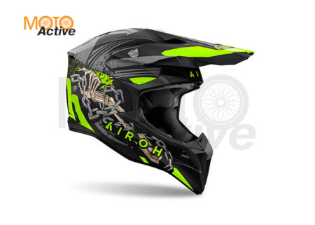 Кроссовый шлем Airoh Wraaap Darkness Matt