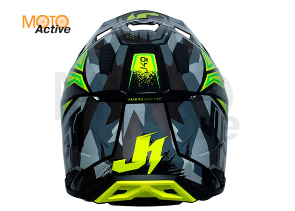 Шлем кроссовый JUST1 J40 SHOOTER (Hi-Vis зеленый глянцевый)