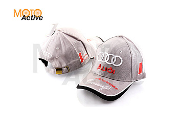 Бейсболка "AUDI" (серая, 100% хлопок)