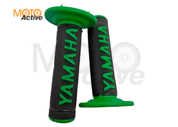 Ручки руля (черно-зеленые) "YMH"