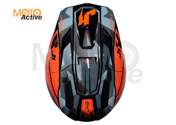 Шлем кроссовый JUST1 J40 SHOOTER (HiVis оранжевый)