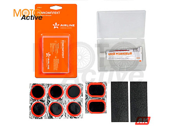 Ремкомплект для ремонта камер и вело шин в кейсе