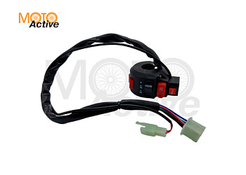 Блок переключателей (пульт) левый (с доп. кнопкой сигнала) ATV 110-125 "BEEZMOTO"