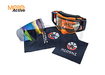 Очки защитные кроссовые KIOSHI Enduro PRO Оранжевый/черный