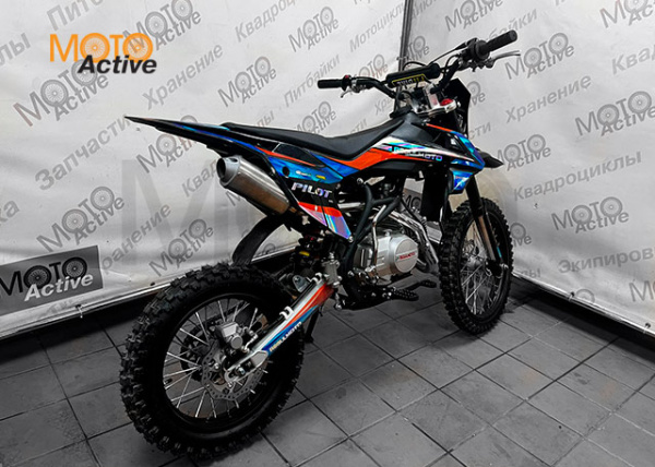 Питбайк Regulmoto PILOT EМ 1714 (механическая КПП) черный-оранжевый