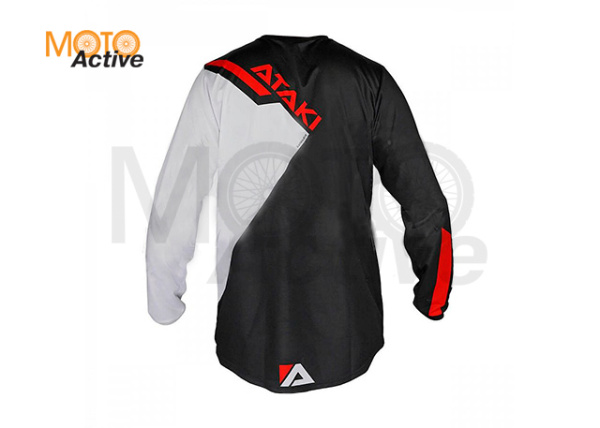 Джерси ATAKI Impact черная/белая/красная