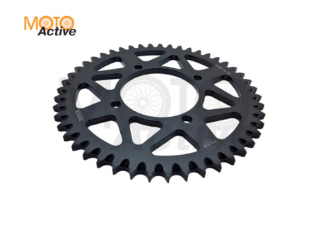 Звезда ведомая алюминиевая питбайк 428-47T черная SM-PARTS