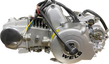 Двигатель 125см3 152FMI (52.4x55.5) полуавтомат, 1ск реверс, верхний стартер (WW0680)