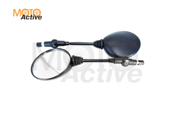 Зеркало заднего вида круглое складное (резьба М10), Sport, TE, Holeshot, Crosstrec (комплект)