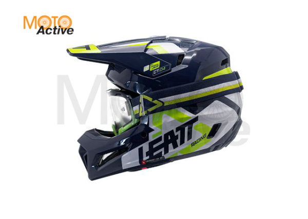 Кроссовый шлем с очками Leatt 3.5 V24 Blue