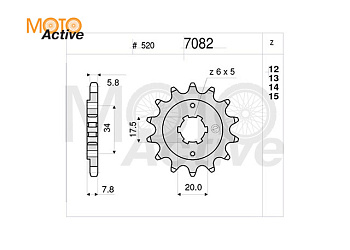 Звезда ведущая Ornibene 7082-Z13 (JTF327.13)