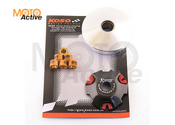 Вариатор передний (тюнинг) Suzuki AD100 (медно-граф. втулка, ролики латунь) "KOSO"