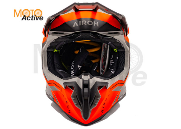 Кроссовый шлем Airoh Twist 3 Dizzy Orange Fluo Matt
